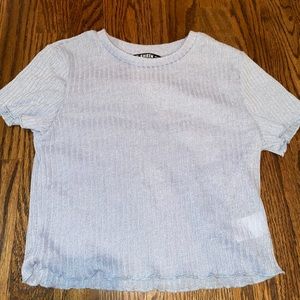Light Blue Cropped Tee NEVER WORN
